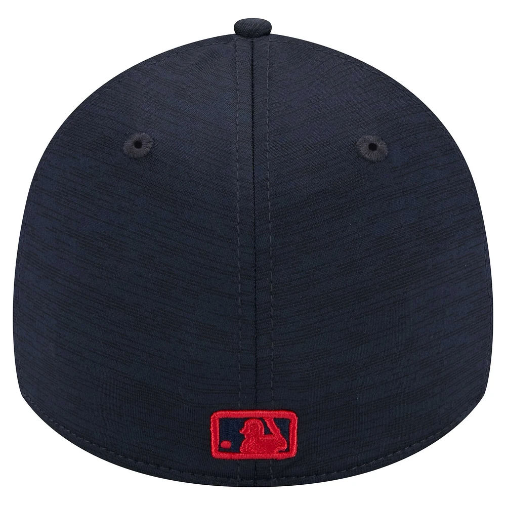 Men's New Era  Navy Boston Red Sox 2024 MLB Clubhouse 39THIRTY Flex Fit Hat