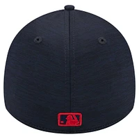 Men's New Era  Navy Boston Red Sox 2024 MLB Clubhouse 39THIRTY Flex Fit Hat