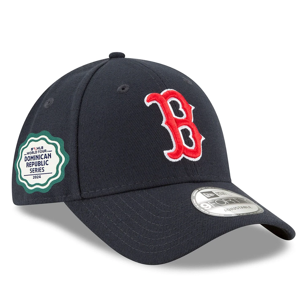 Men's New Era Navy Boston Red Sox 2024 MLB World Tour: Dominican Republic Series 9FORTY Adjustable Hat