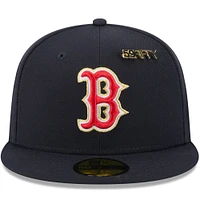 Casquette ajustée New Era bleu marine Boston Red Sox 2025 59FIFTY Day pour homme avec épingles