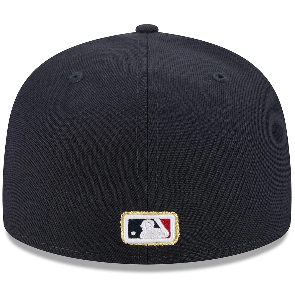Casquette ajustée New Era bleu marine Boston Red Sox 2025 59FIFTY Day pour homme avec épingles