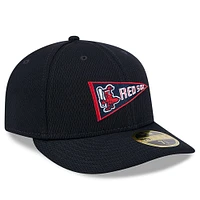 Men's New Era Navy Boston Red Sox 2025 MLB Clubhouse Low Profile 59FIFTY Fitted Hat