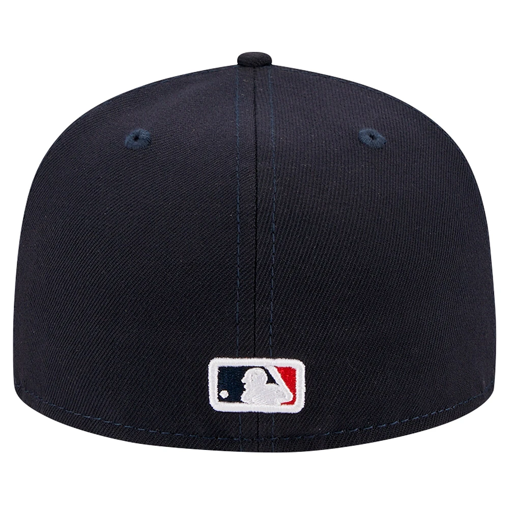 Casquette ajustée 59FIFTY New Era pour hommes des Red Sox de Boston bleu marine