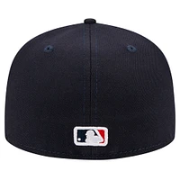 Casquette ajustée 59FIFTY New Era pour hommes des Red Sox de Boston bleu marine