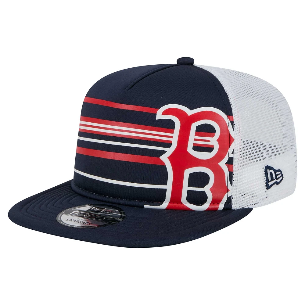 Casquette snapback A-Frame Trucker Boston Red Sox 9FIFTY bleu marine New Era pour homme