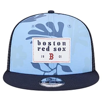 Men's New Era Navy Boston Red Sox Bikini Bottom Trucker 9FIFTY Snapback Hat