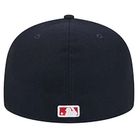 Casquette ajustée 59FIFTY Boston Red Sox bleu marine New Era pour homme