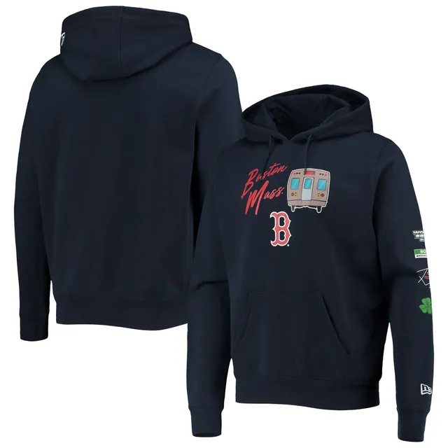 Shop New Era Boston Red Sox Pullover Hoodie 13334285 blue