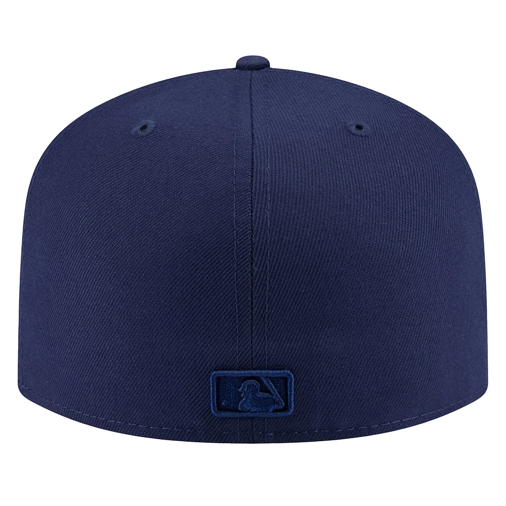 Men's New Era Navy Boston Red Sox Color Pack A-Frame 59FIFTY Fitted Hat