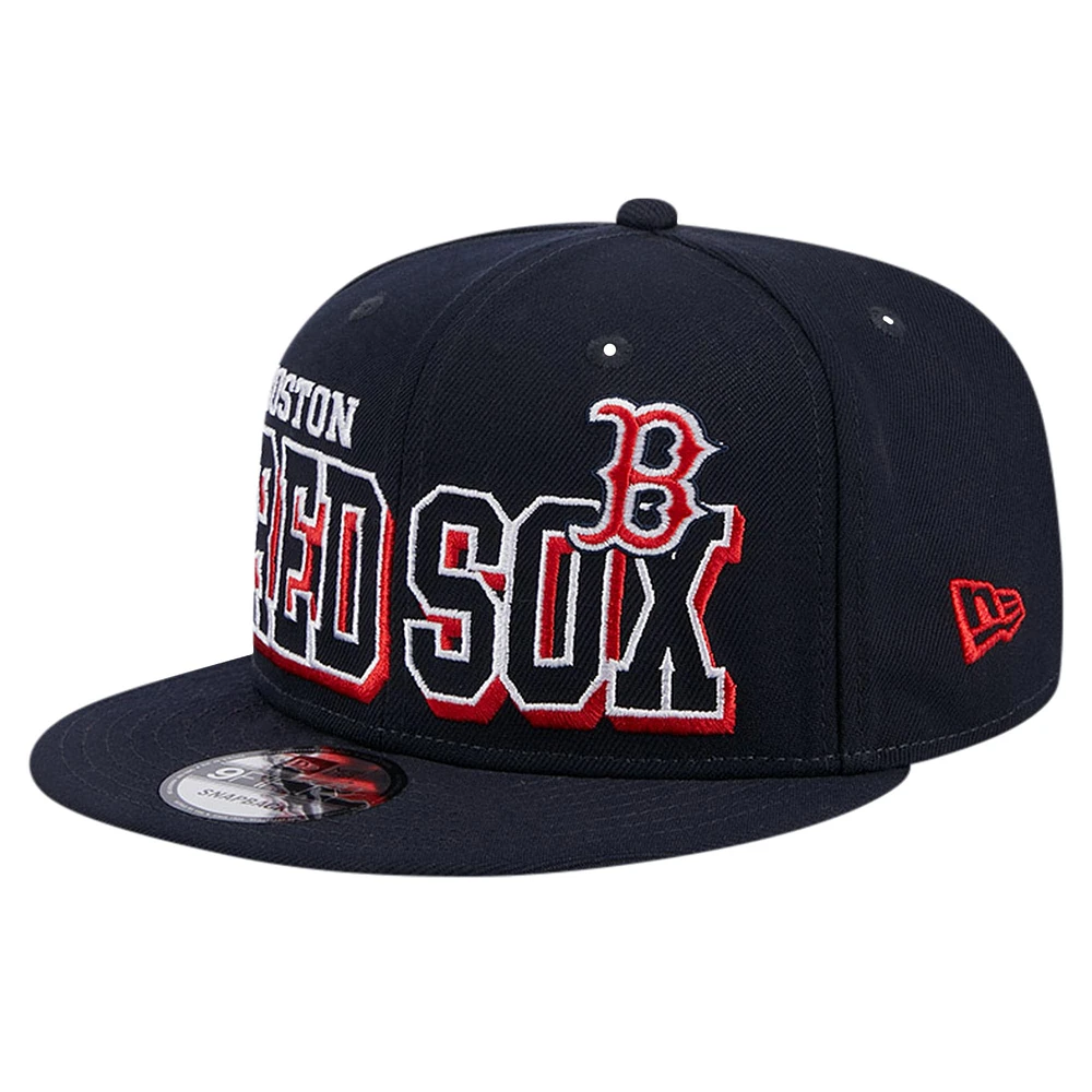 Men's New Era Navy Boston Red Sox Game Day Bold 9FIFTY Snapback Hat