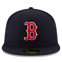 Casquette ajustée 59FIFTY du Temple de la renommée baseball national des Red Sox Boston New Era pour hommes