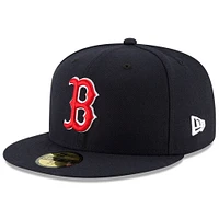 Casquette ajustée 59FIFTY du Temple de la renommée baseball national des Red Sox Boston New Era pour hommes