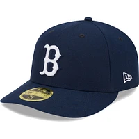 Men's New Era Navy Boston Red Sox Oceanside Low Profile 59FIFTY Fitted Hat