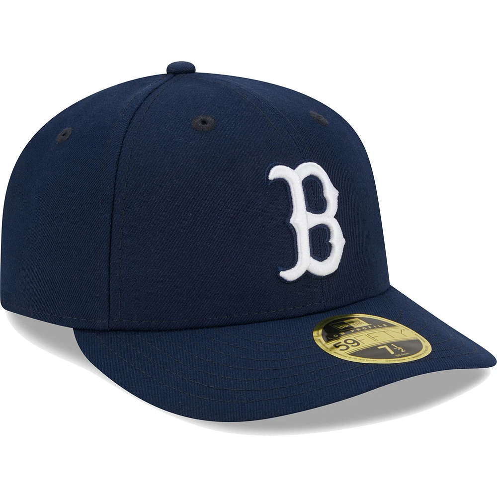 Men's New Era Navy Boston Red Sox Oceanside Low Profile 59FIFTY Fitted Hat