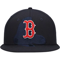 Men's New Era Navy Boston Red Sox Shadow Logo 59FIFTY Fitted Hat