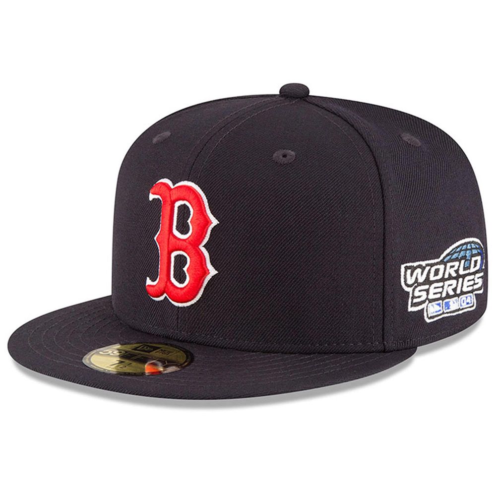 Men's New Era Navy Boston Red Sox Concepts Pinstripe 59FIFTY Fitted Hat