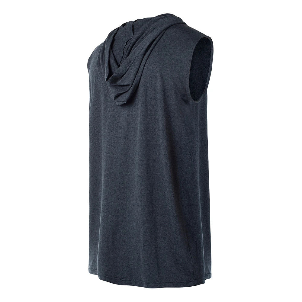 Men's New Era Navy Boston Red Sox Sleeveless Pullover Hoodie