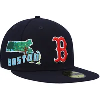 Casquette ajustée 59FIFTY Stateview des Boston Red Sox New Era pour homme, bleu marine