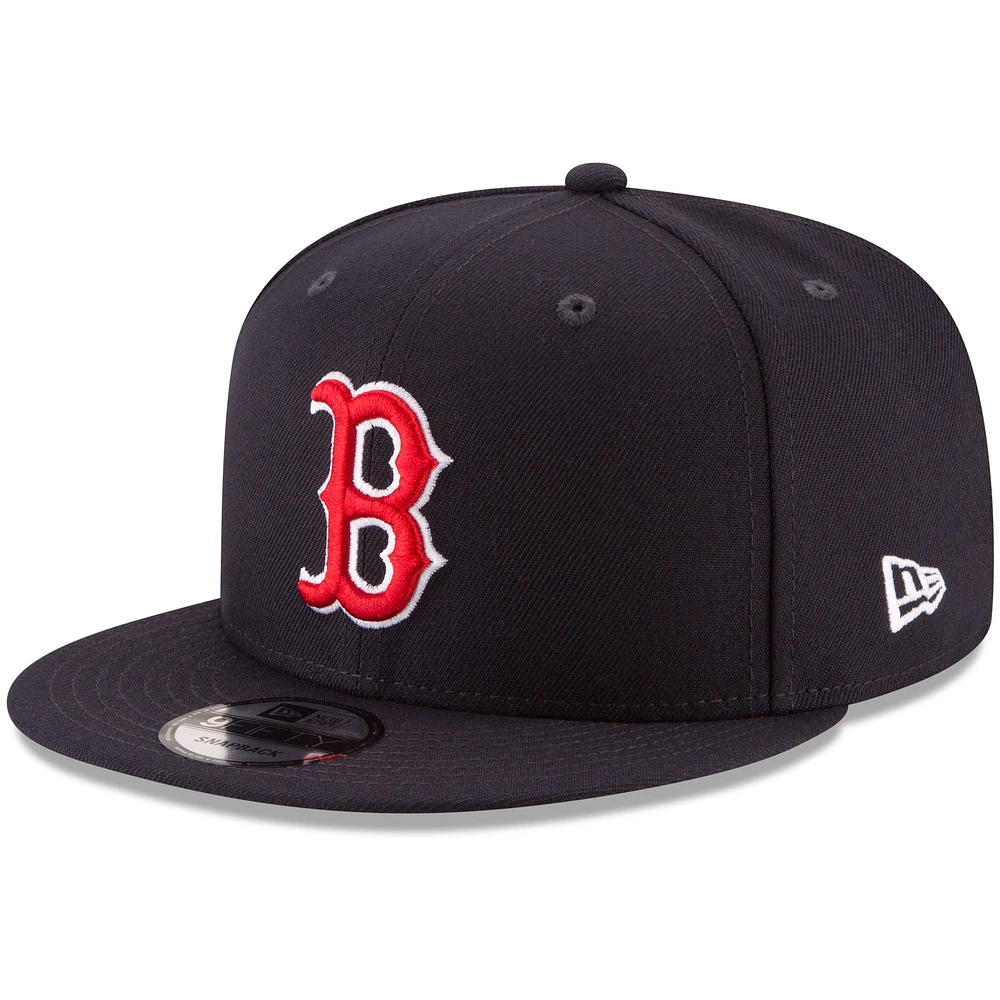 Men's New Era Navy Boston Red Sox Team Color 9FIFTY Snapback Hat