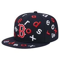 Men's New Era Navy Boston Red Sox Team Confetti 59FIFTY Fitted Hat