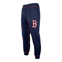 Pantalon de jogging fendu pour homme Boston Red Sox Team New Era bleu marine