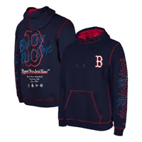 Chandail à capuchon fendu pour homme Boston Red Sox Team New Era bleu marine