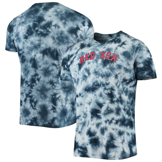 T-shirt tie-dye bleu marine Boston Red Sox Team New Era pour homme