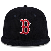 Men's New Era Navy Boston Red Sox Throwback Corduroy 59FIFTY Fitted Hat