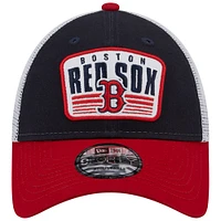 Men's New Era Navy Boston Red Sox Two-Tone Patch 9FORTY Snapback Hat