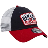 Men's New Era Navy Boston Red Sox Two-Tone Patch 9FORTY Snapback Hat