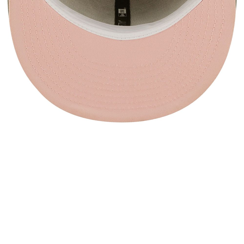 Los Angeles Dodgers New Era Pink Undervisor 59FIFTY Fitted Hat - Khaki/Olive