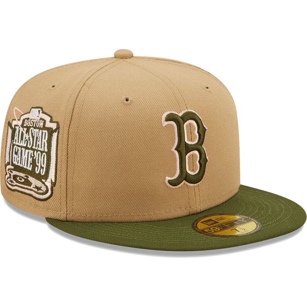 Men's Oakland Athletics New Era Khaki/Olive Pink Undervisor 59FIFTY Fitted  Hat