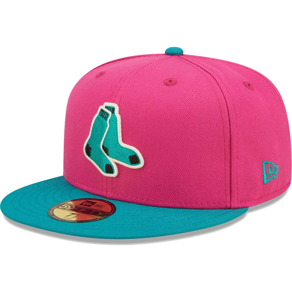 New Era Men's New Era Pink/Green Boston Red Sox Cooperstown