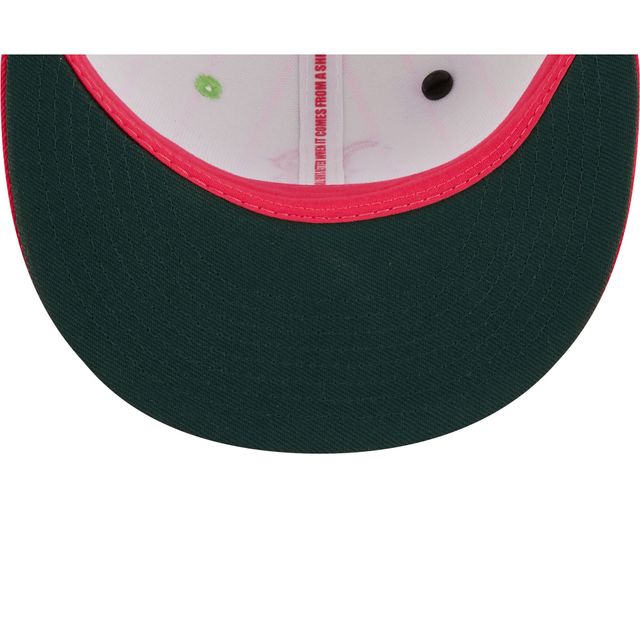 Casquette ajustée 59FIFTY pour homme New Era Rose/Vert Boston Red Sox MLB x Big League Chew - Watermelon Flavor