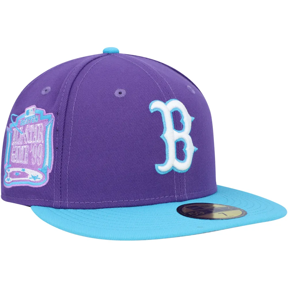 Men's New Era Blue Boston Red Sox Vice Highlighter Logo 59FIFTY Fitted Hat