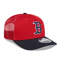 Men's New Era  Red/Navy Boston Red Sox 2025 Batting Practice 9SEVENTY Stretch-Snap Trucker Hat