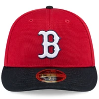 Men's New Era  Red/Navy Boston Red Sox 2025 Spring Training Low Profile 59FIFTY Fitted Hat
