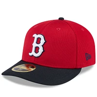 Men's New Era  Red/Navy Boston Red Sox 2025 Spring Training Low Profile 59FIFTY Fitted Hat