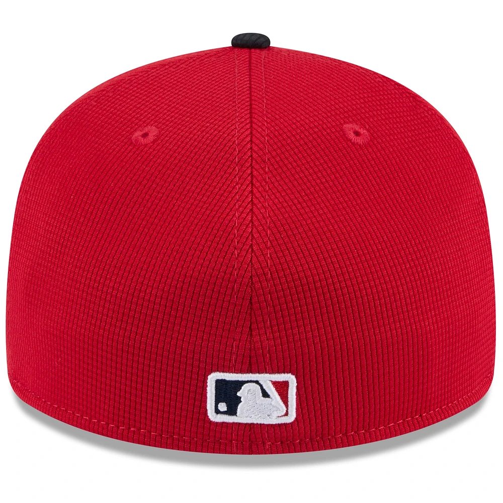 Men's New Era  Red/Navy Boston Red Sox 2025 Spring Training Low Profile 59FIFTY Fitted Hat