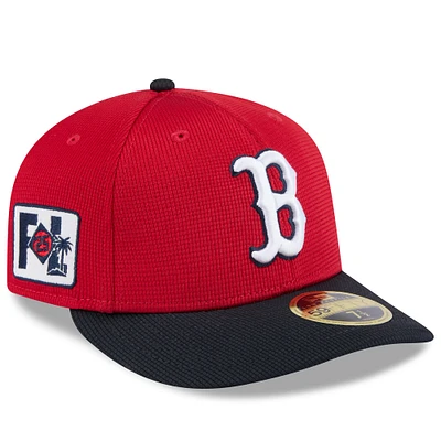 Men's New Era  Red/Navy Boston Red Sox 2025 Spring Training Low Profile 59FIFTY Fitted Hat
