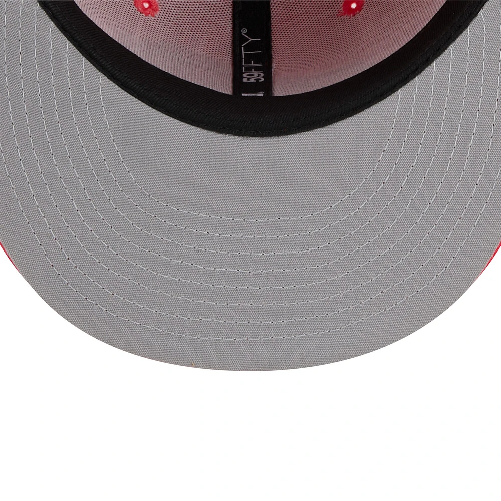 Casquette ajustée 59FIFTY Basic Spring Color des Boston Red Sox 2023 New Era pour homme, rouge