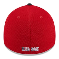 Casquette flexible 39THIRTY d'entraînement au bâton New Era des Red Sox de Boston 2024 pour hommes, rouge