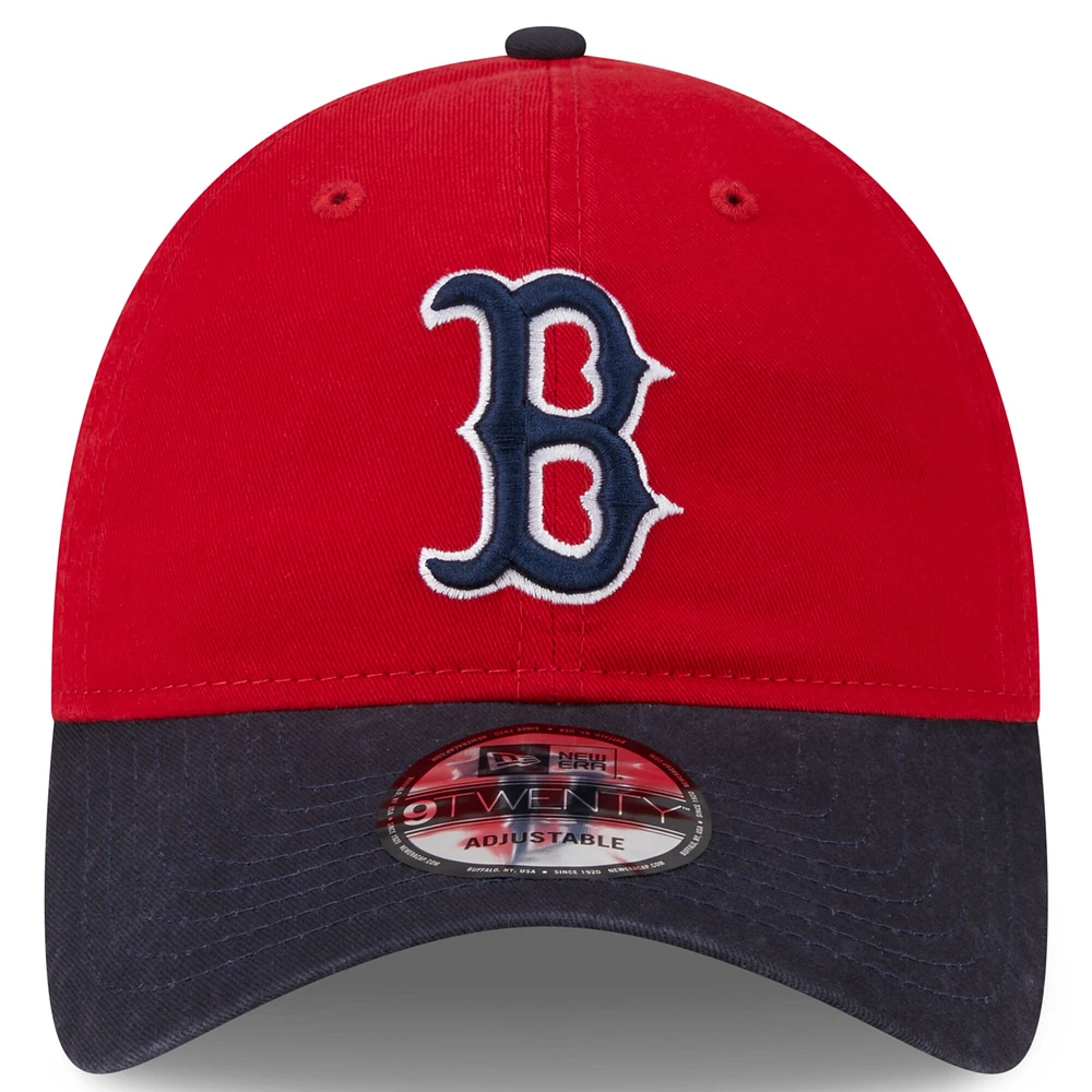 Casquette ajustable 9TWENTY New Era pour hommes, Boston Red Sox 2024 Batting Practice, rouge