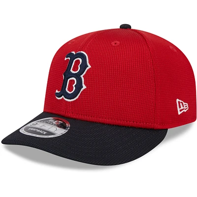 Men's New Era  Red Boston Red Sox 2025 Batting Practice Low Profile 9FIFTY Snapback Hat