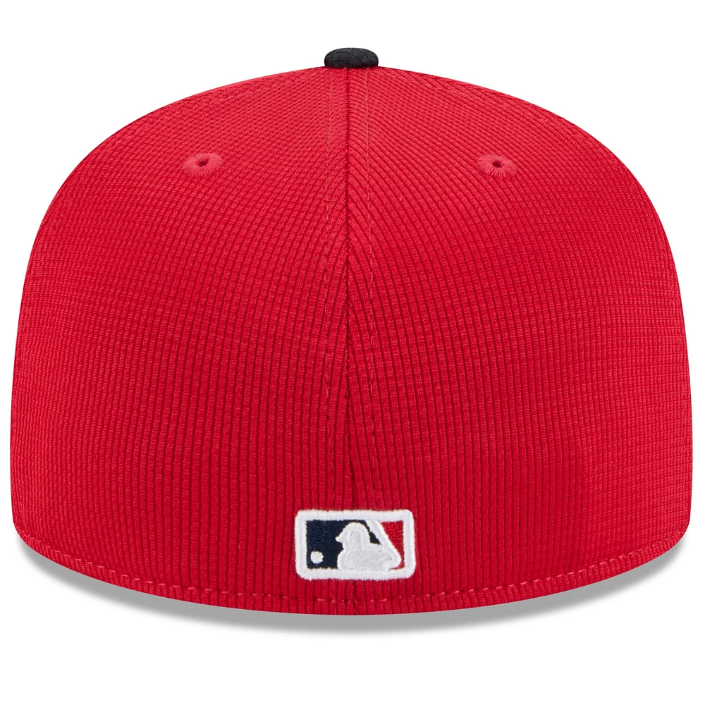 Men's New Era Red Boston Sox 2025 Spring Training 59FIFTY Fitted Hat