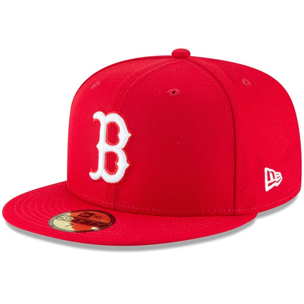 Men's New Era Red Boston Sox Fashion Color Basic 59FIFTY Fitted Hat