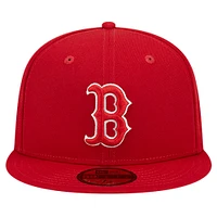 Casquette ajustée 59FIFTY rouge avec logo des Red Sox de Boston New Era pour homme