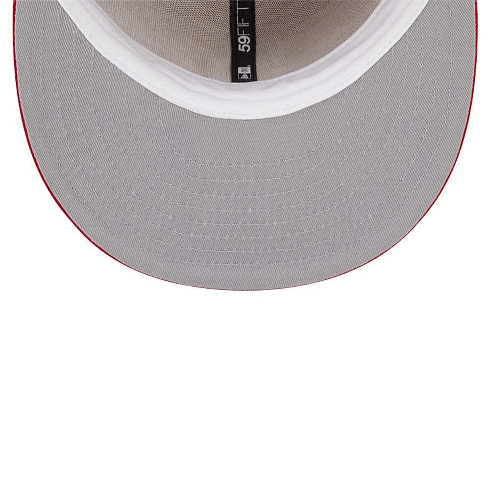 Casquette ajustée 59FIFTY rouge avec logo des Red Sox de Boston New Era pour homme