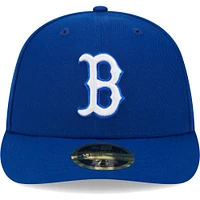 Men's New Era  Royal Boston Red Sox White Logo Low Profile 59FIFTY Fitted Hat