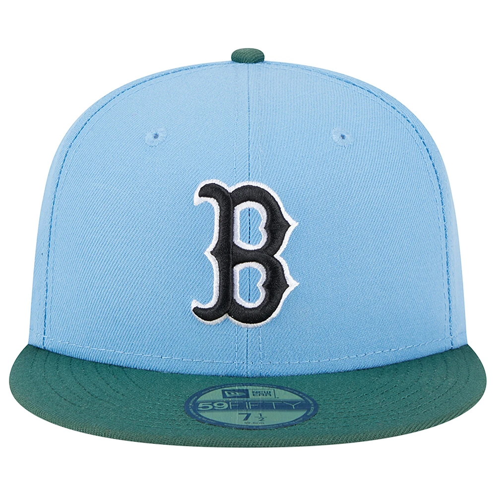 Casquette ajustée 59FIFTY des Boston Red Sox 2007 World Series New Era bleu ciel/cilantro pour homme